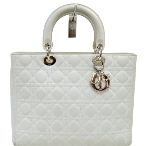 dior lady white bag|Lady Dior euro price.